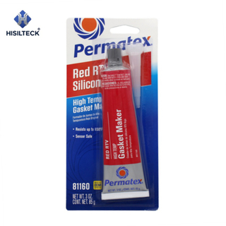 Permatex 81160 Red RTV Silicone Gasket Maker Sealant for Oil Pan, Timing Cover, etc.