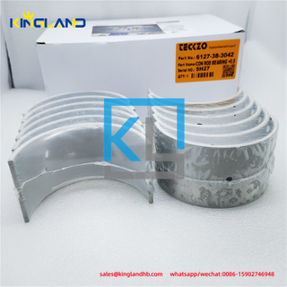 Diesel Engine Parts Conrod Bearing+0.5mm 6127-38-3042 Fit For Komatsu 6D155