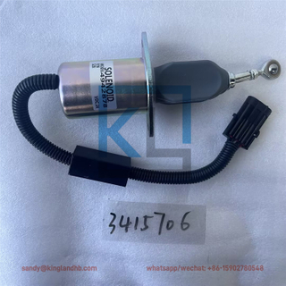 Fuel Shutoff Solenoid Valve Stop Valve 3415706 For Cummins 6C Engine